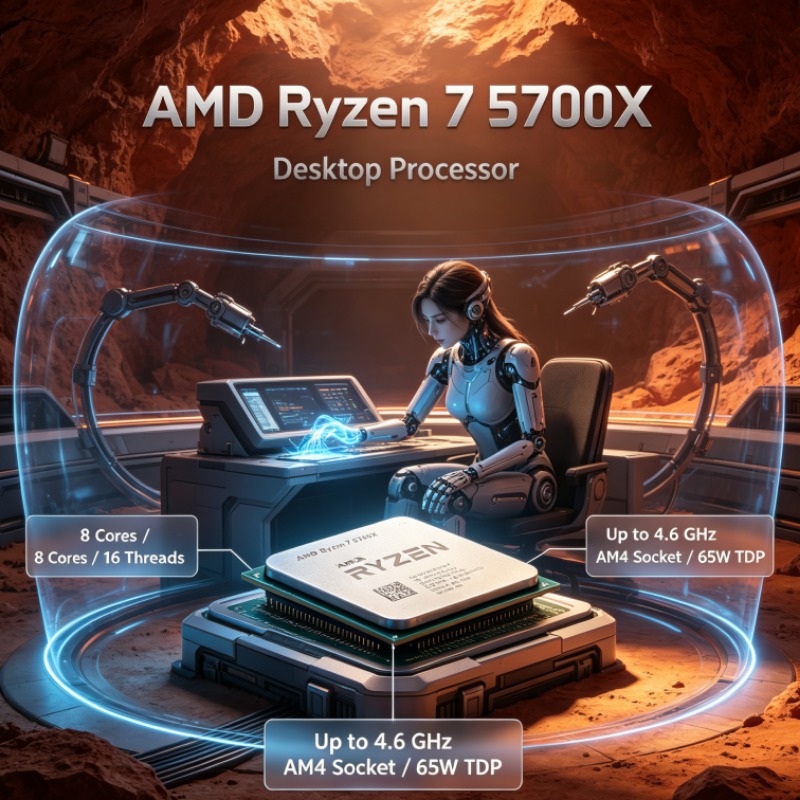 Pc Gaming Build Up - Procesador AMD Ryzen 7 5700X hasta