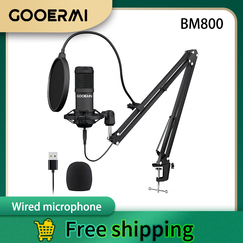 Pc Gaming Youtuber - GOOERMI BM800 micrófono condensador USB profesional