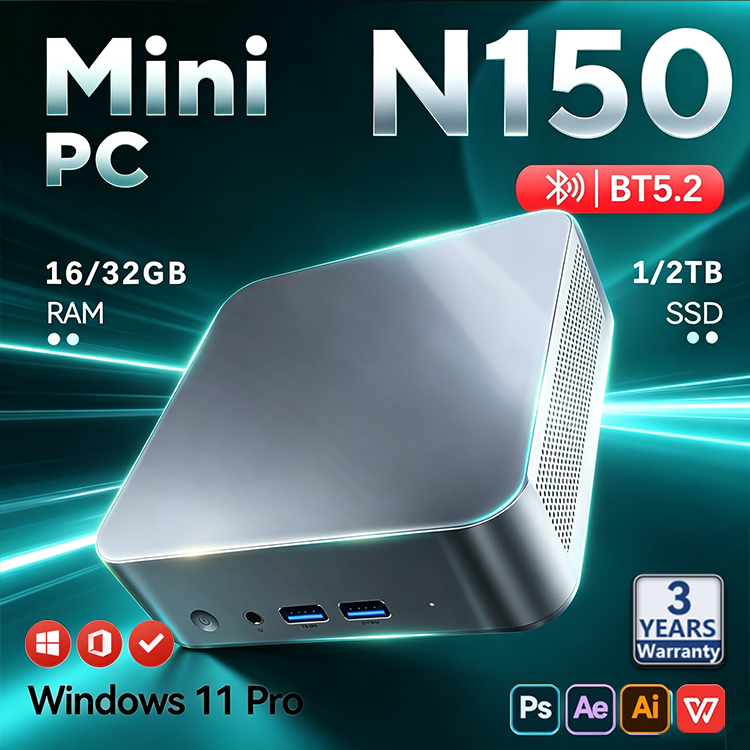 Pc Gaming Ram 32Gb - Mini PC Intel N150 2026, Portátil