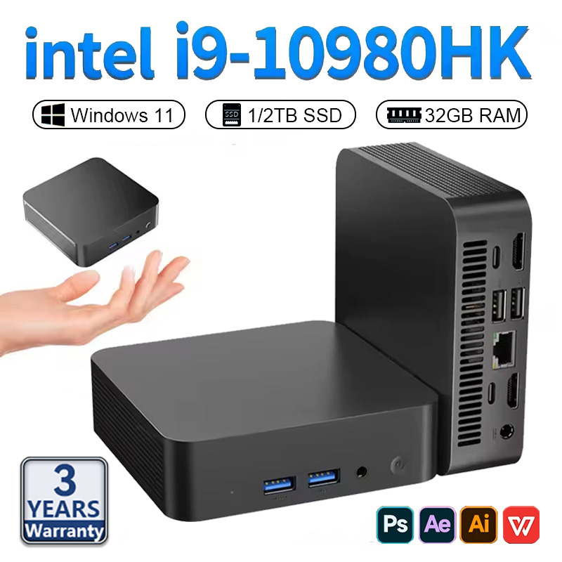 Pc Gaming Ram 32Gb - Mini PC con Windows 11 Pro,