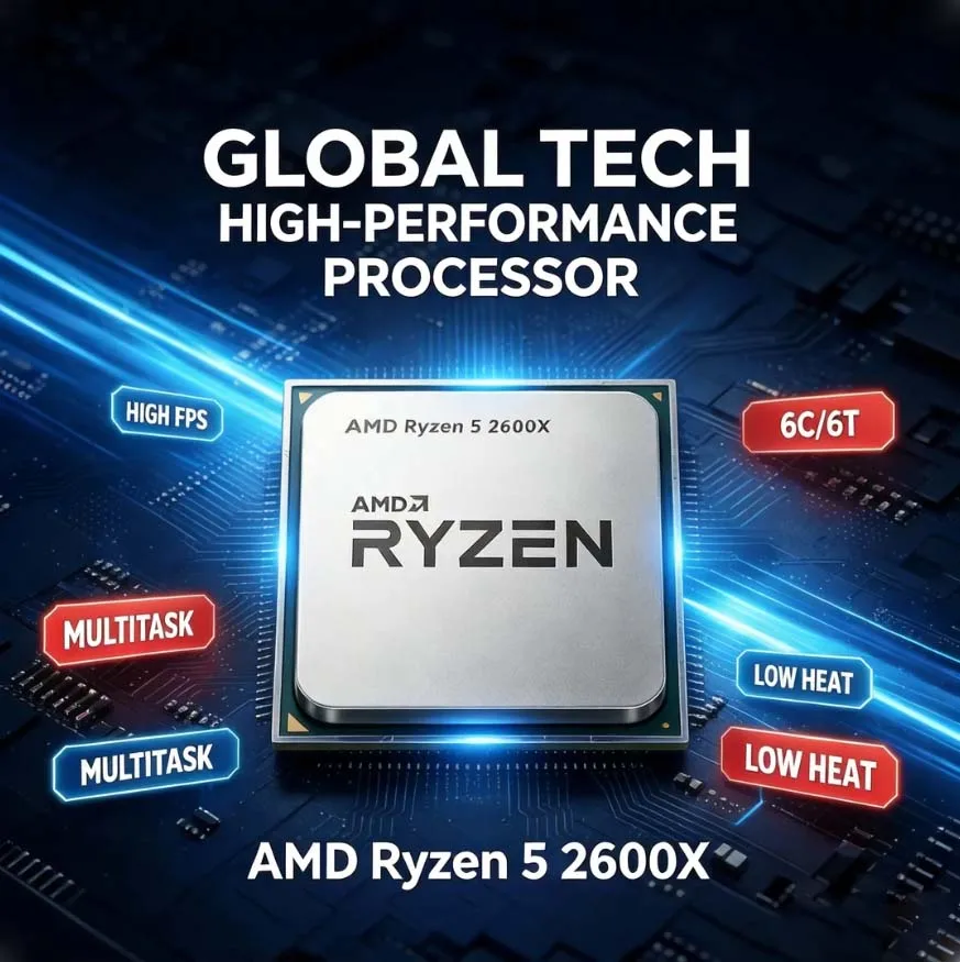 Amd Cpu Ryzen 5 - Procesador AMD Ryzen 5 2600X de