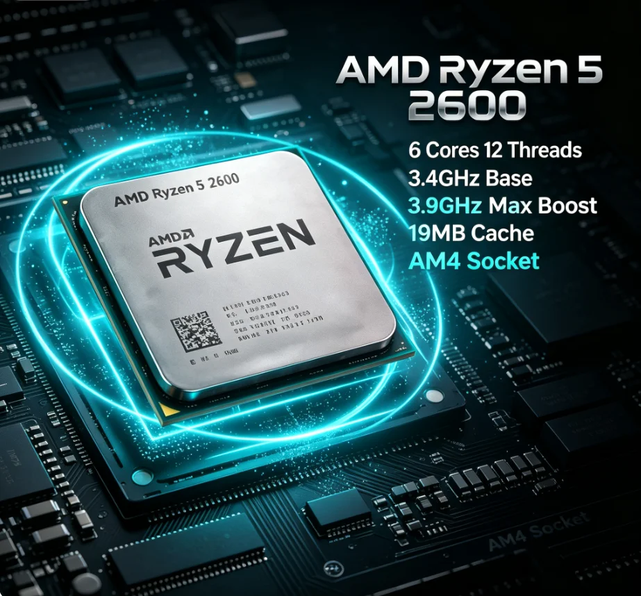 Amd Cpu Ryzen 5 - CPU para Juegos de Escritorio AMD