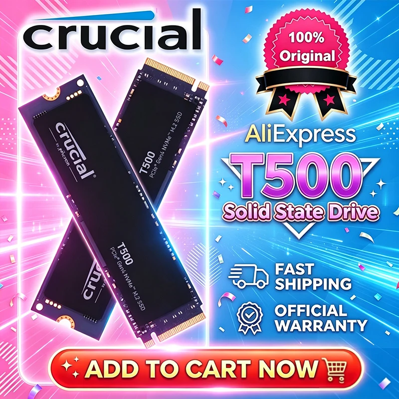 Pc Gaming Ps5 - Crucial T500 1TB Unidad de Estado