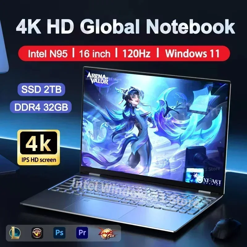 Pc Gaming Notebook - NUEVA Laptop Intel N95 con Pantalla