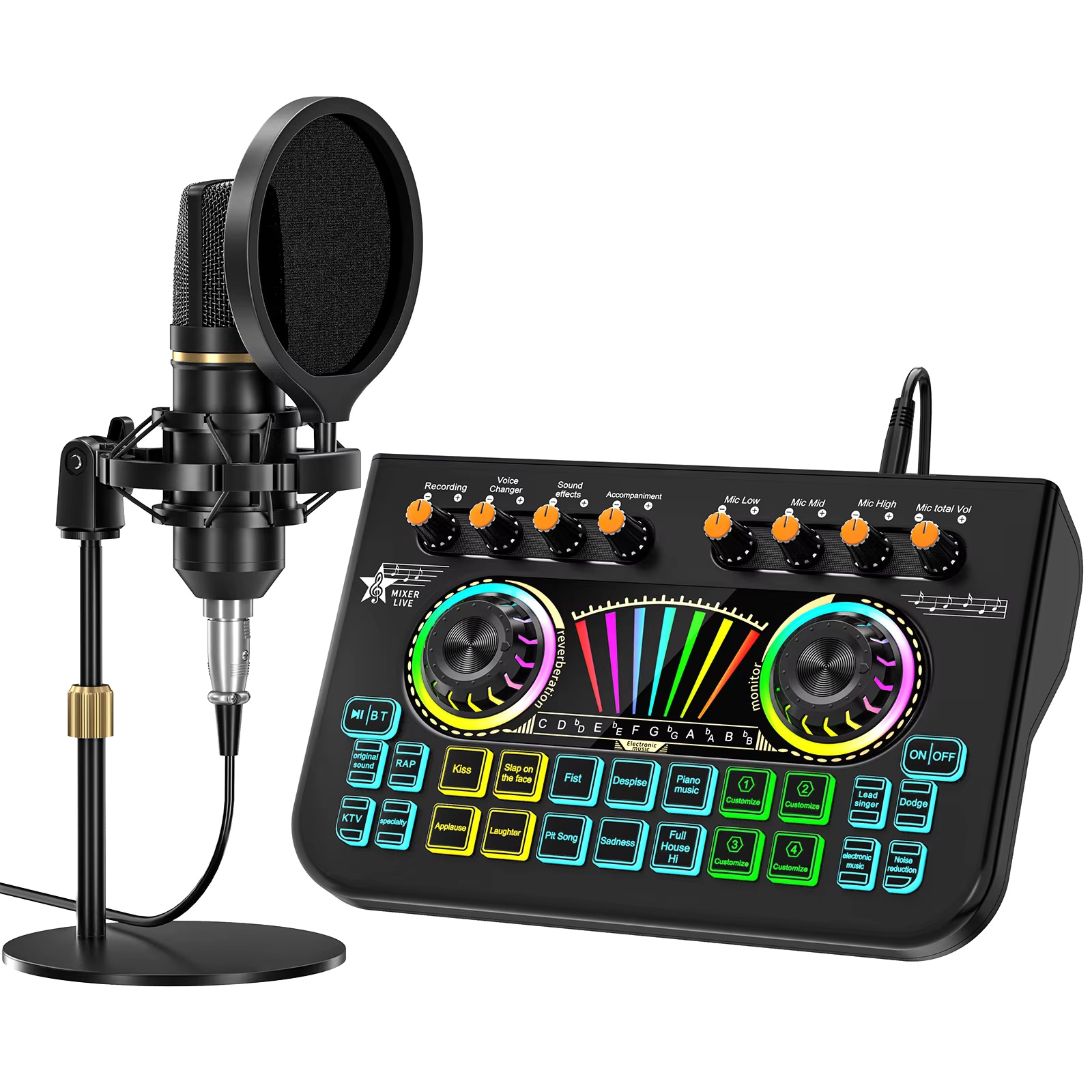 Pc Gaming Youtuber - Kit de Micrófono para Podcast Tenlamp