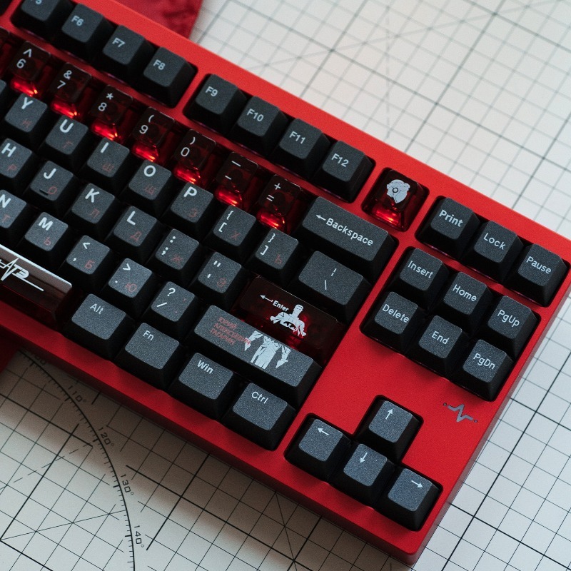 Pc Gaming Set - Juego de teclas con tema negro