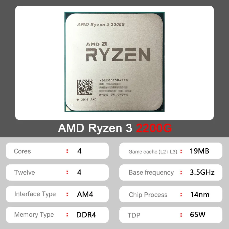 Procesador AMD Ryzen 3 2200G U - Amd Cpu Ryzen 5 reseña y precio