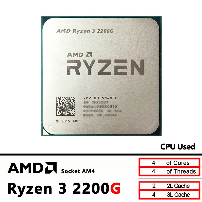 Procesador AMD Ryzen 3 2200G U - Amd Cpu Ryzen 5 reseña y precio