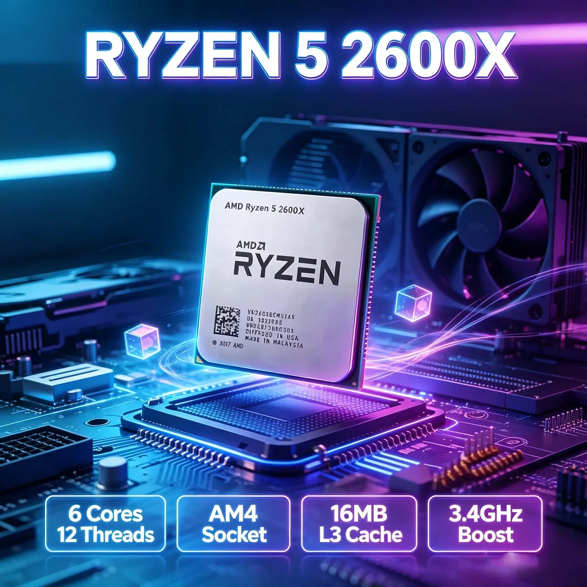 Procesador AMD Ryzen 5 2600X A - Amd Cpu Ryzen 5 reseña y precio