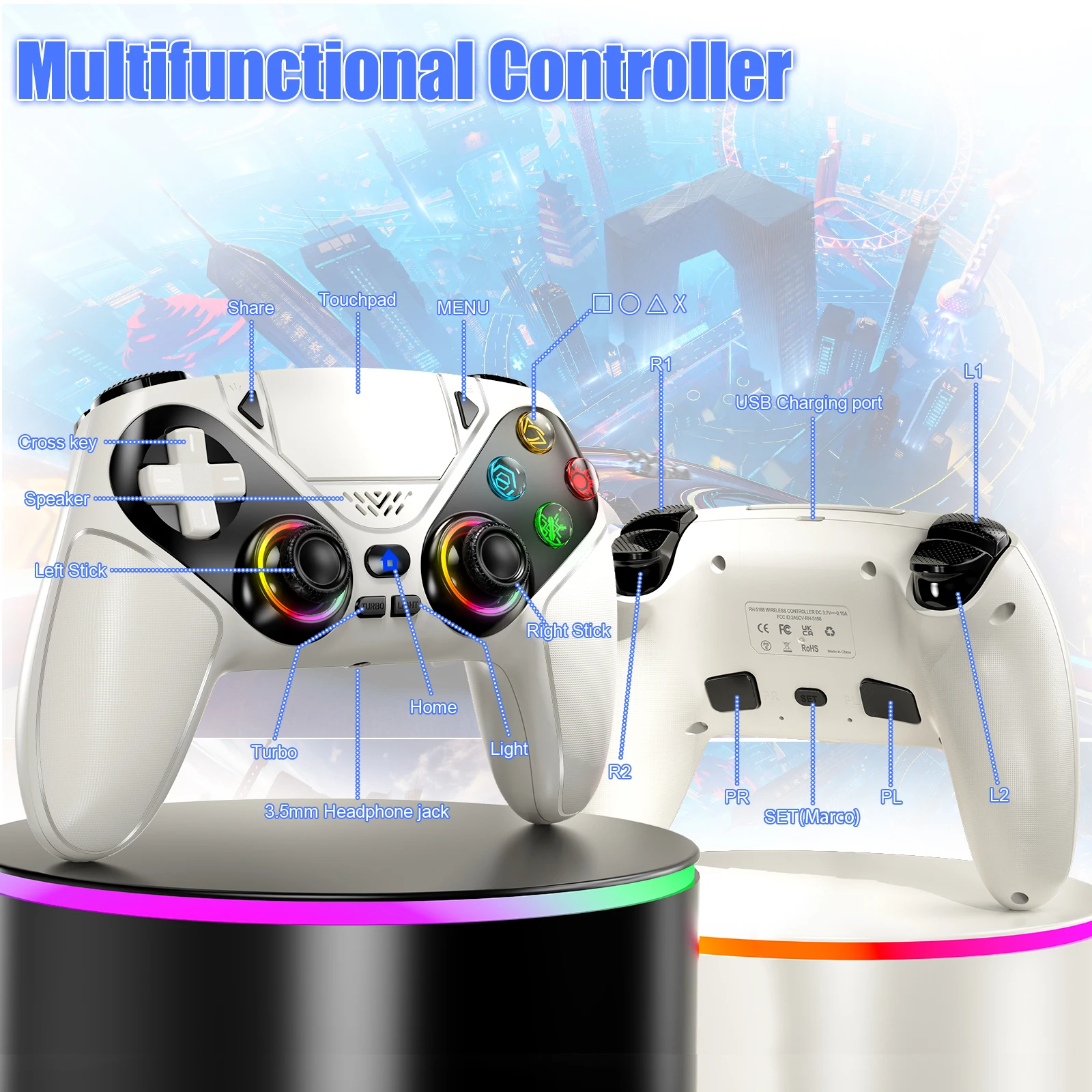 Control Inalámbrico para Plays - Pc Gaming Ps5 reseña y precio