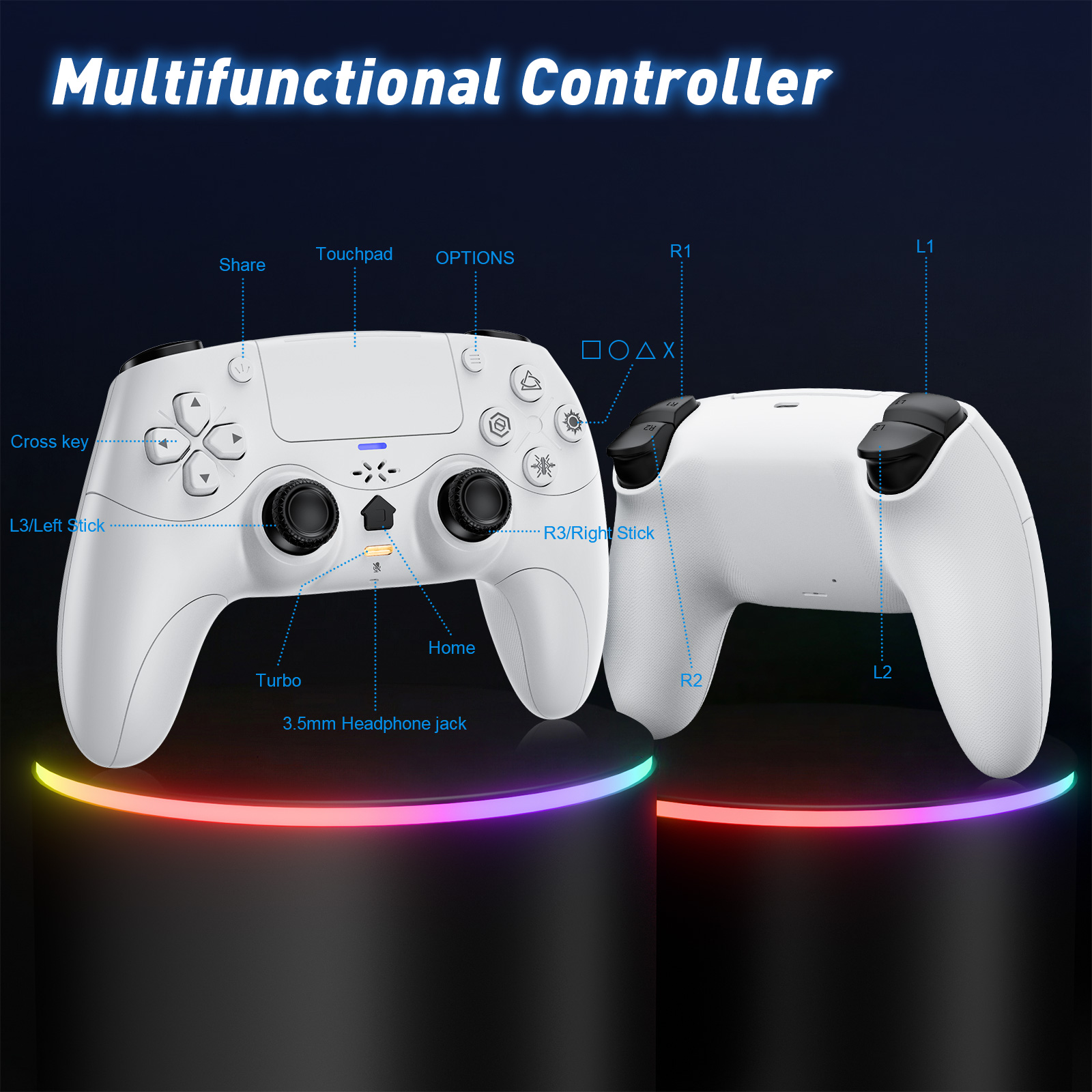 Mando inalámbrico para Playsta - Pc Gaming Ps5 reseña y precio