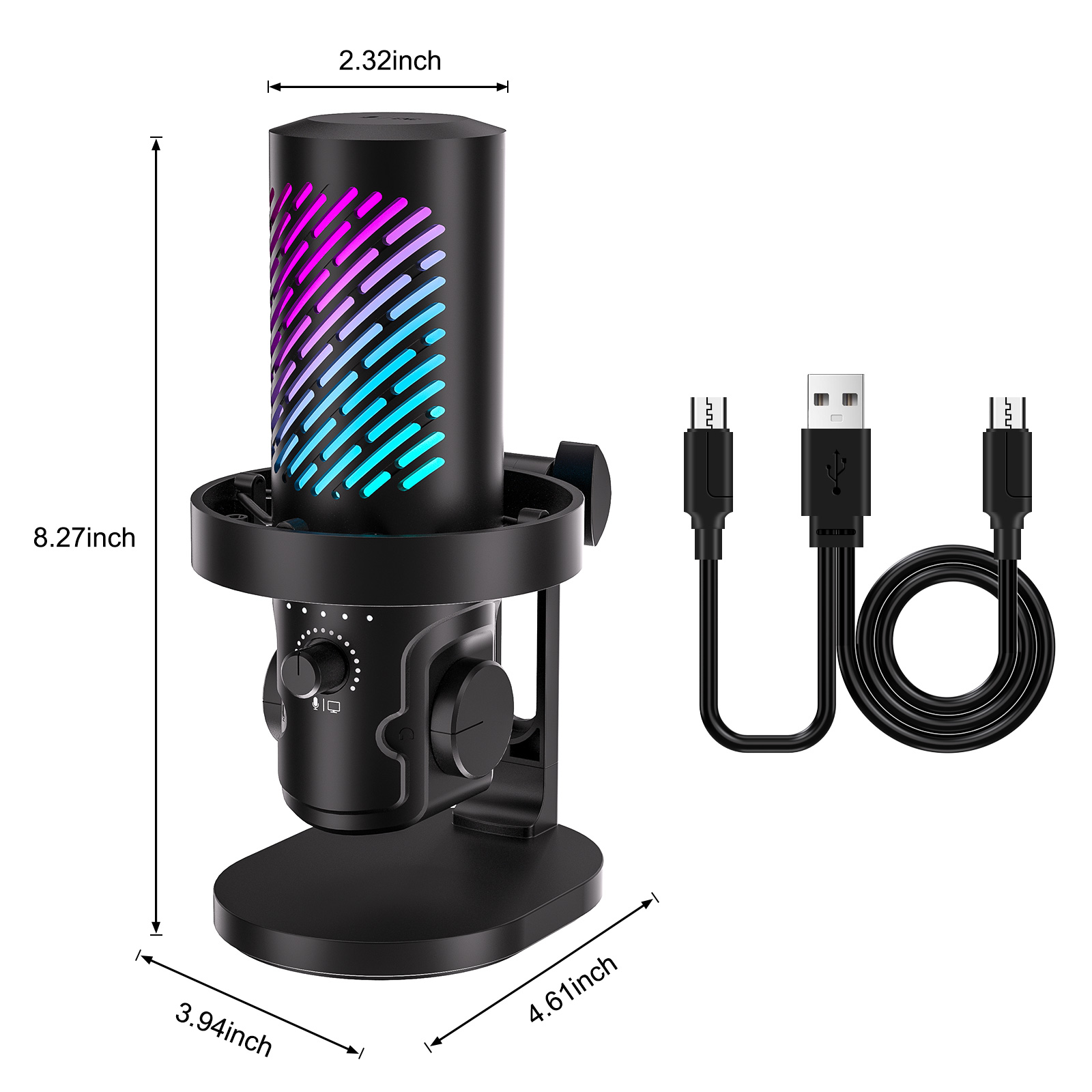 Micrófono de transmisión USB T - Pc Gaming Youtuber reseña y precio