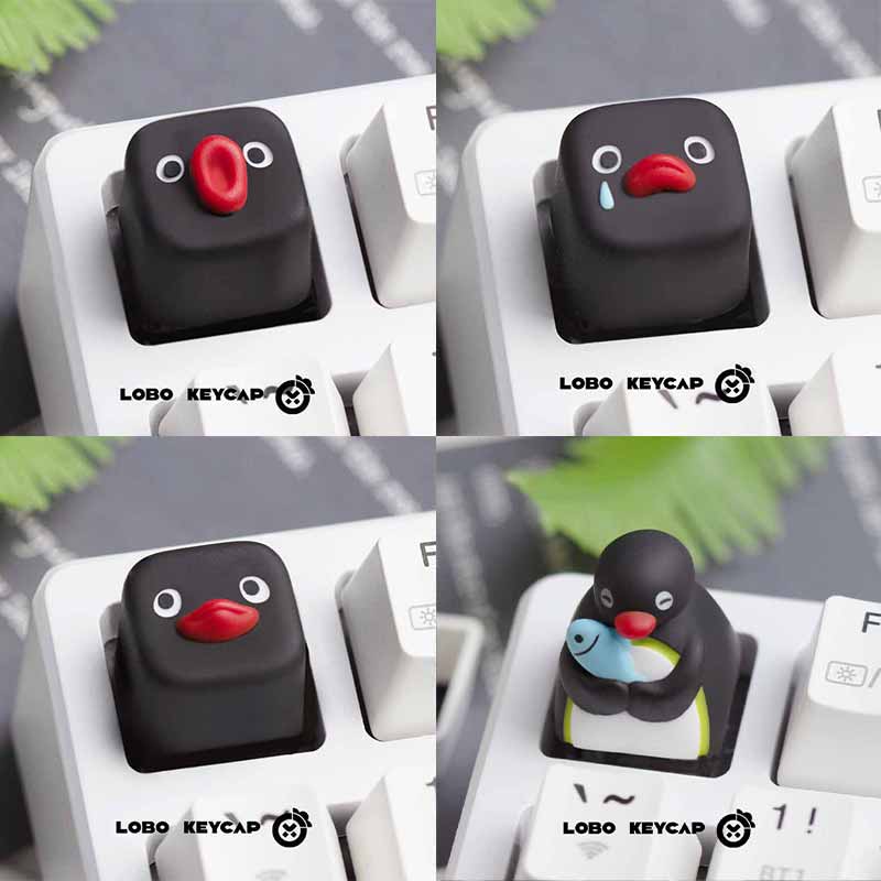 Lindo Pingu Anime serie pingüi - Custom Keycaps reseña y precio