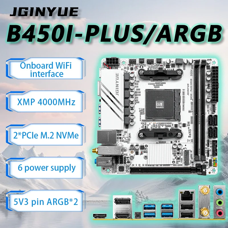 JGINYUE B450 ITX - Conjunto de - Pc Gaming Itx reseña y precio