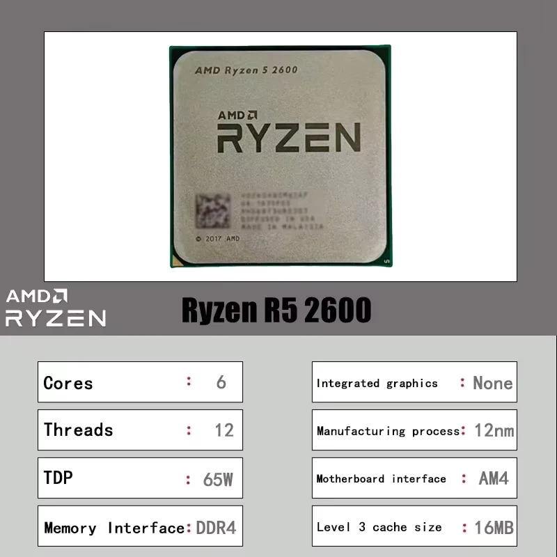 CPU para Juegos de Escritorio  - Amd Cpu Ryzen 5 reseña y precio