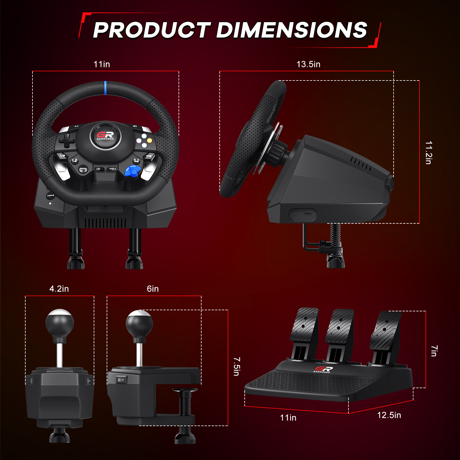 Volante de carreras F127 para  - Pc Gaming Set reseña y precio