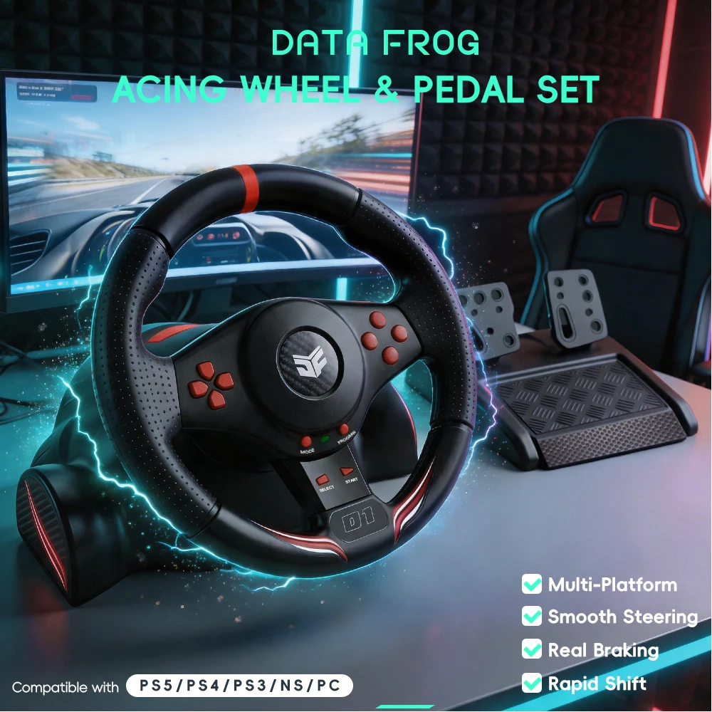 Volante de Carreras Data Frog  - Pc Gaming Ps5 reseña y precio