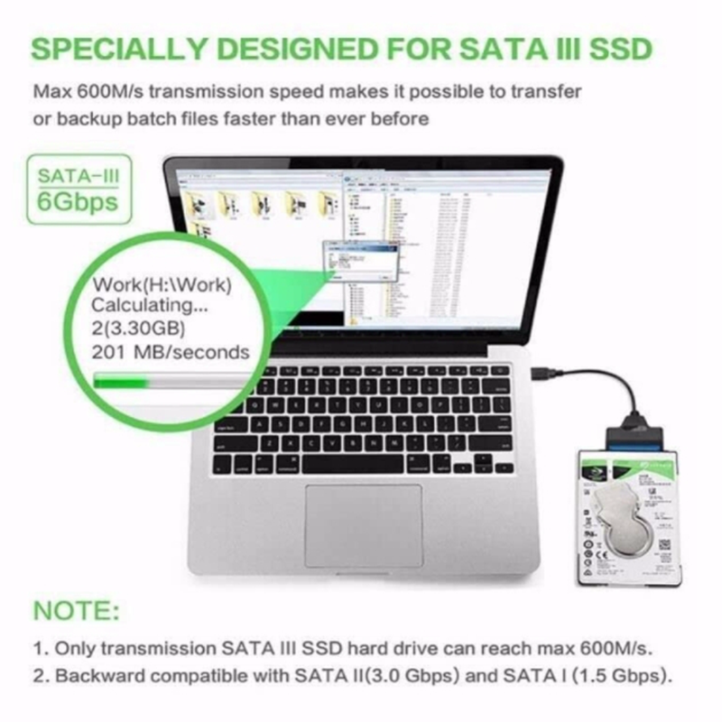 USB 3.1 Tipo C a SATA III HDD  - Samsung Ssd Evo 870 reseña y precio